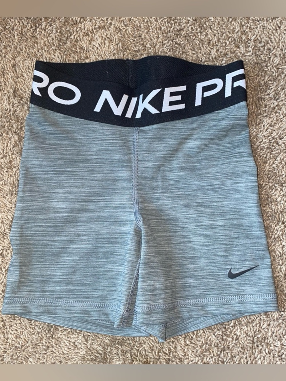 Nike Pro Dri-FIT Compression Shorts Sz XS Gray Stretch Gym Athletic Volleyball